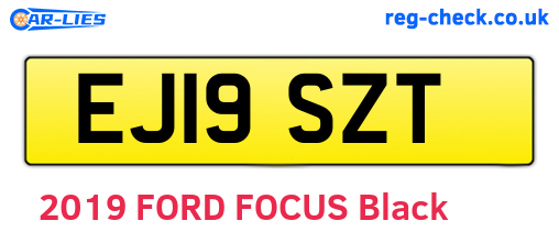 EJ19SZT are the vehicle registration plates.