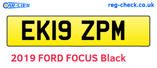 EK19ZPM are the vehicle registration plates.