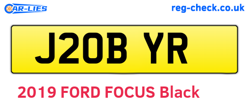 J20BYR are the vehicle registration plates.