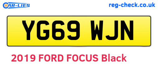 YG69WJN are the vehicle registration plates.