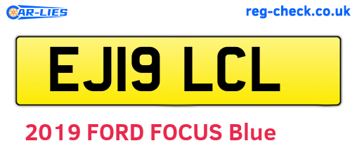 EJ19LCL are the vehicle registration plates.