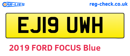 EJ19UWH are the vehicle registration plates.