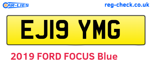 EJ19YMG are the vehicle registration plates.