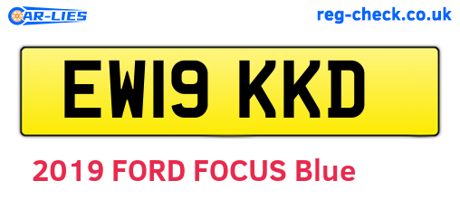 EW19KKD are the vehicle registration plates.