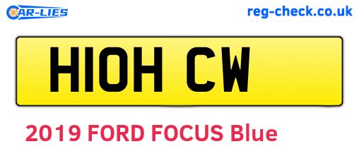H10HCW are the vehicle registration plates.
