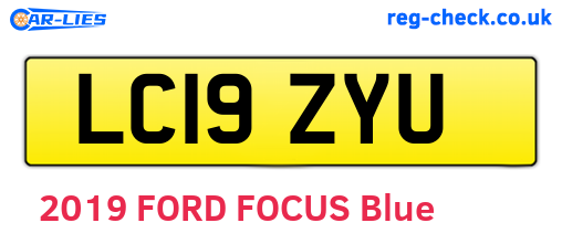 LC19ZYU are the vehicle registration plates.