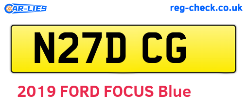 N27DCG are the vehicle registration plates.