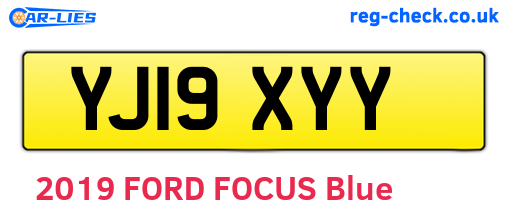 YJ19XYY are the vehicle registration plates.