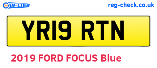 YR19RTN are the vehicle registration plates.