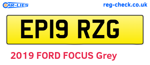 EP19RZG are the vehicle registration plates.