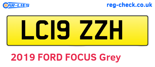 LC19ZZH are the vehicle registration plates.