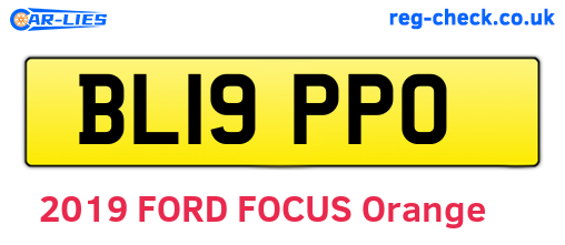 BL19PPO are the vehicle registration plates.