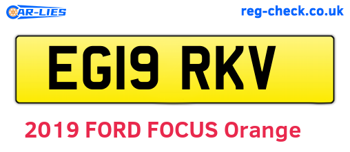EG19RKV are the vehicle registration plates.
