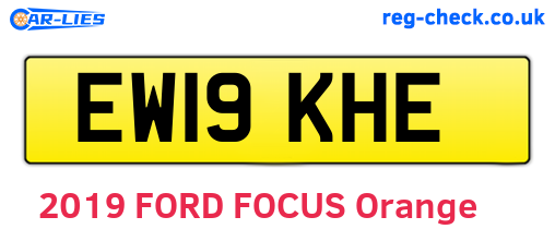 EW19KHE are the vehicle registration plates.