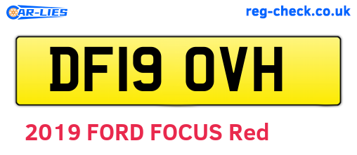DF19OVH are the vehicle registration plates.