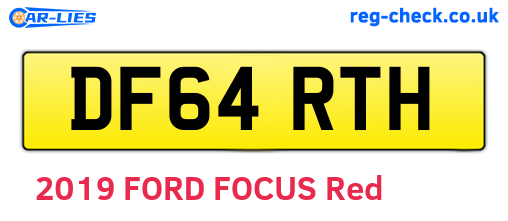 DF64RTH are the vehicle registration plates.