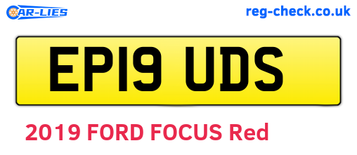EP19UDS are the vehicle registration plates.