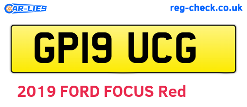 GP19UCG are the vehicle registration plates.