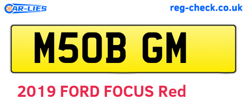 M50BGM are the vehicle registration plates.