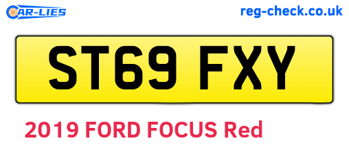 ST69FXY are the vehicle registration plates.