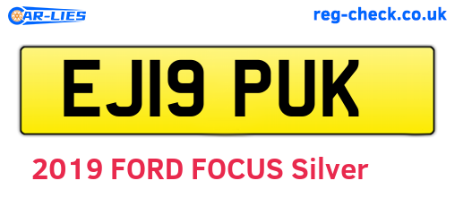 EJ19PUK are the vehicle registration plates.
