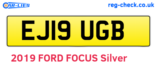 EJ19UGB are the vehicle registration plates.