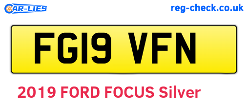 FG19VFN are the vehicle registration plates.