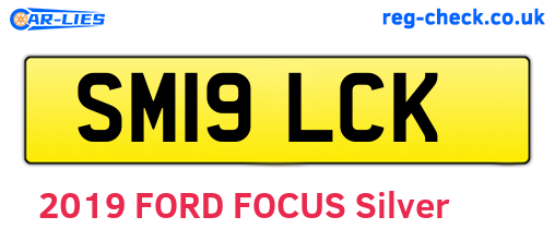 SM19LCK are the vehicle registration plates.