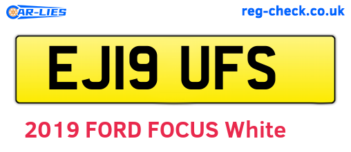 EJ19UFS are the vehicle registration plates.