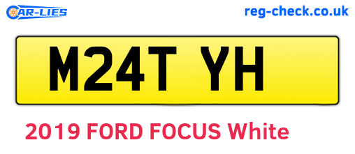 M24TYH are the vehicle registration plates.