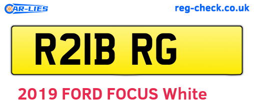 R21BRG are the vehicle registration plates.