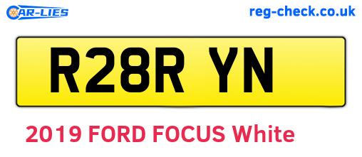 R28RYN are the vehicle registration plates.