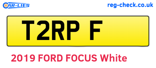 T2RPF are the vehicle registration plates.