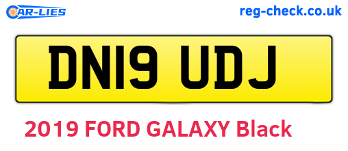 DN19UDJ are the vehicle registration plates.