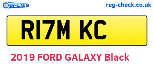R17MKC are the vehicle registration plates.