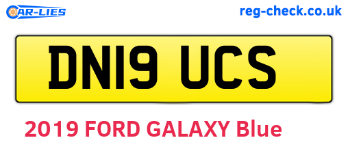 DN19UCS are the vehicle registration plates.