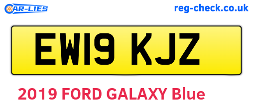 EW19KJZ are the vehicle registration plates.