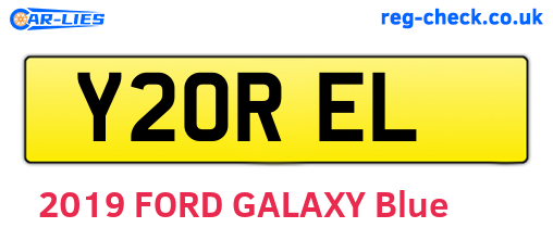 Y20REL are the vehicle registration plates.