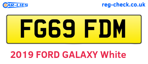 FG69FDM are the vehicle registration plates.