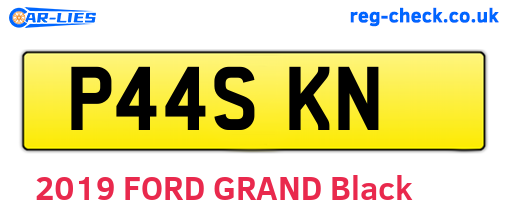 P44SKN are the vehicle registration plates.