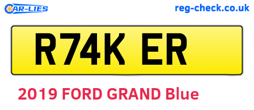 R74KER are the vehicle registration plates.
