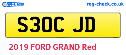S30CJD are the vehicle registration plates.