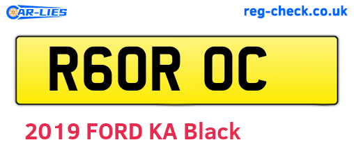 R60ROC are the vehicle registration plates.