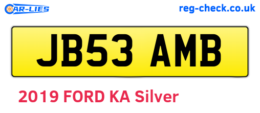 JB53AMB are the vehicle registration plates.