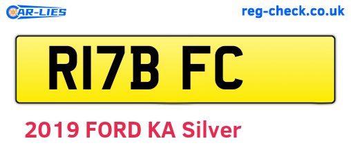 R17BFC are the vehicle registration plates.