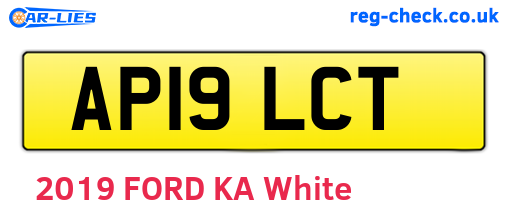 AP19LCT are the vehicle registration plates.