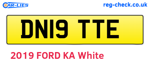 DN19TTE are the vehicle registration plates.