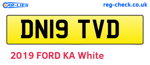 DN19TVD are the vehicle registration plates.