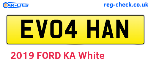 EV04HAN are the vehicle registration plates.