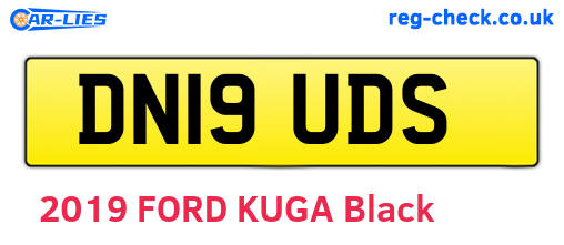 DN19UDS are the vehicle registration plates.
